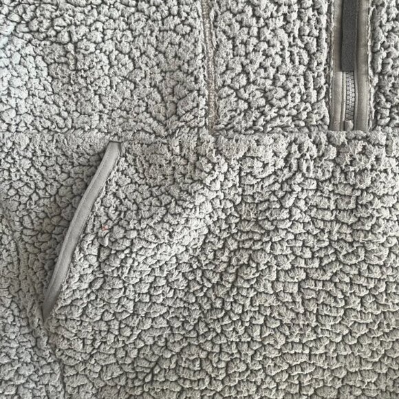 ** Prana half zip hoodie Sherpa gray hooded sweater 1X - Picture 10 of 10